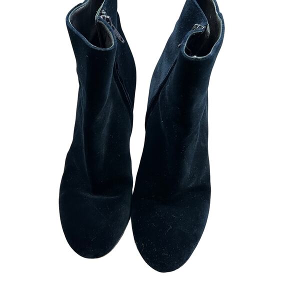 Club Monaco Zadie Bootie Women’s Size 8 Blue Velvet Made in Italy - Picture 1 of 11